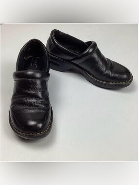 b.o.c. Clogs Black Leather 10M